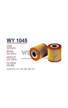 WUNDER WY1045 YAĞ FİLTRESİ - VOLVO S 40 - C70 - S70 - S80 - V40 - WUNDER WY1045 YAĞ FİLTRESİ - VOLVO S 40 - C70 - S70 - S80 - V40 -