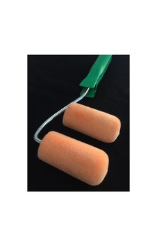 Iz Bırakmayan Kadife Kaplı Sünger Rulo Set / 2 Adet Kadife Kaplı Rulo 7 Cm + Rulo Sapı 27 Cm
