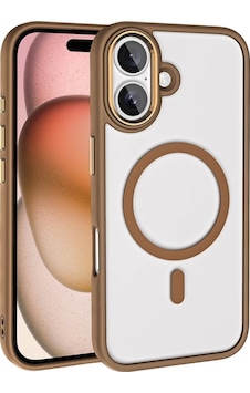 Apple Uyumlu iPhone 16 Plus Kılıf Wireless Şarj Özellikli Zore Krom M-safe Silikon Kapak Apple Uyumlu iPhone 16 Plus Kılıf Wireless Şarj Özellikli Zore Krom M-safe Silikon Kapak