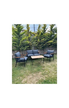 Bahçe Balkon Takımı Gri Gri Bahçe Balkon Takımı Gri Gri