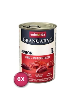 Animonda Gran Carno Junıor Hindili Sığır Etli Yavru Köpek Konservesi 400 Gr 6 Al 5 Öde Animonda Gran Carno Junıor Hindili Sığır Etli Yavru Köpek Konservesi 400 Gr 6 Al 5 Öde