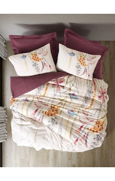 Cotton Box Rf Modeline -flos Bordo- Çift Kişilik Nevresim Takımı Cotton Box Rf Modeline -flos Bordo- Çift Kişilik Nevresim Takımı