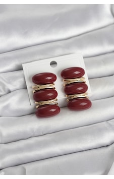Bordo Vintage Model Gold Renk Kadın Küpe - Tj-bkp11676 Diğer Bordo Vintage Model Gold Renk Kadın Küpe - Tj-bkp11676 Diğer