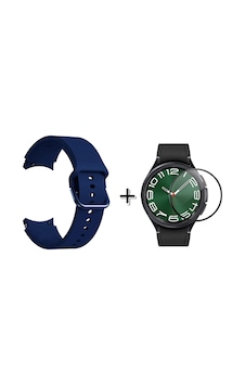 Forzacase Samsung Galaxy Uyumlu Watch 6 40mm İle Silikon Kordon Kayış + Ekran Koruma Filmi - Fc163 Lacivert Forzacase Samsung Galaxy Uyumlu Watch 6 40mm İle Silikon Kordon Kayış + Ekran Koruma Filmi - Fc163 Lacivert