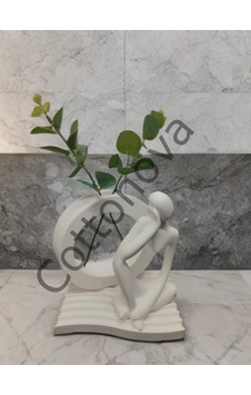 Cottonova C62 Dekoratif Vazo Ve İnsan Figürü