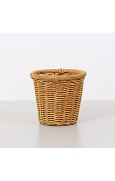Laura 16x15 Cm. Rattan Küçük Saksılık Bej