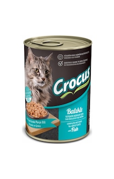 Crocus - 466 - Yetışkın Kedı Balıklı Yaş Mama 400 Gr X - Spt-gld - 6 Adet Crocus - 466 - Yetışkın Kedı Balıklı Yaş Mama 400 Gr X - Spt-gld - 6 Adet