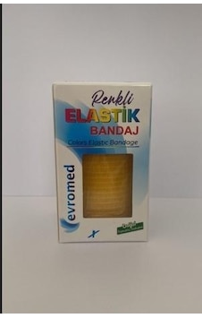 Evromed Elastik Bandaj 8 Cm X 150 Cm Sarı