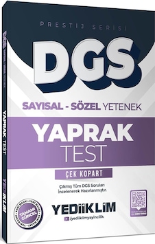 Yediiklim 2026 Dgs Prestij Serisi Sayısal Sözel Yetenek Çek Kopart Yaprak Test Yediiklim 2026 Dgs Prestij Serisi Sayısal Sözel Yetenek Çek Kopart Yaprak Test