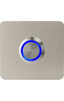 Lockway Z-401m Paslanmaz 304 Kare Zil Butonu 52x52mm Mavi Led Lockway Z-401m Paslanmaz 304 Kare Zil Butonu 52x52mm Mavi Led