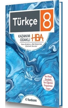 8. Sınıf Türkçe Kazanım Odaklı Hepsi 1 Arada Tudem Yayınları 8. Sınıf Türkçe Kazanım Odaklı Hepsi 1 Arada Tudem Yayınları