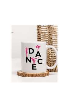 Dance Temalı Kupa Bardak Beyaz Dance Temalı Kupa Bardak Beyaz