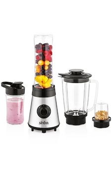 Buz Kırıcı - Kahve Öğütücü Hazneli - Şişeli Çok Amaçlı Smoothıe Blender 800ml - 500w Shb-3190 5691