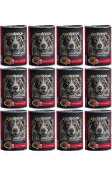 Pro Choice Kuzu Etli Sekersiz Ezme Yetiskin Köpek Konservesi 400gr 12 Adet Pro Choice Kuzu Etli Sekersiz Ezme Yetiskin Köpek Konservesi 400gr 12 Adet