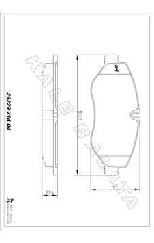 Kale-balata Ön Balata Daıly Iıı 2.3-3.0 06 3.5 Ton Üzeri 29229-a00-00-kd11 42555881 42561355