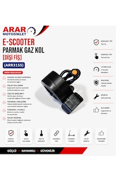 E-scooter Parmak Gaz Kol Dişi Fiş Arr3155 E-scooter Parmak Gaz Kol Dişi Fiş Arr3155