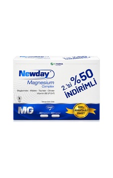 Newday Magnezyum Complex Kofre 2 X 60 Kapsül Newday Magnezyum Complex Kofre 2 X 60 Kapsül