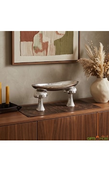 Mushroom Sılver Ayaklı Gondol 38x16x18 Mushroom Sılver Ayaklı Gondol 38x16x18