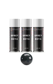 3 Adet Ral 7016 Antrasit Gri Sprey Boya 400 Ml. 3 Adet Ral 7016 Antrasit Gri Sprey Boya 400 Ml.