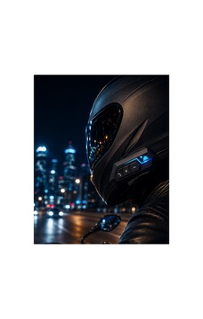 Bluetooth Motosiklet Kask Kulaklığı Mikrofonlu Kablosuz Sürüş Intercomu - Hs08375497-7276