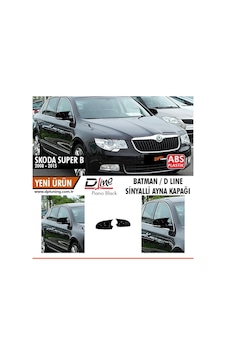 Skoda Superb B6 Batman Yarasa Ayna Kapağı Piano Black / 2008 - 2015