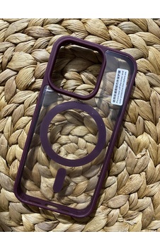 Apple iPhone 15 Pro Uyumlu Magsafe Destekli Kablosuz Şarj Uyumlu Renkli Kılıf Deep Purple Apple iPhone 15 Pro Uyumlu Magsafe Destekli Kablosuz Şarj Uyumlu Renkli Kılıf Deep Purple