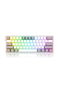 Redragon K617 Fizz Rgb Red Switch Kablolu Beyaz/gri Compact Gaming Oyuncu Klavye Redragon K617 Fizz Rgb Red Switch Kablolu Beyaz/gri Compact Gaming Oyuncu Klavye