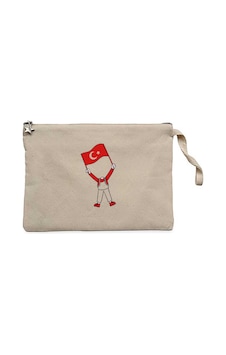 Erkek Çocukların Bayramı Krem Clutch Astarlı Cüzdan / El Çantası Erkek Çocukların Bayramı Krem Clutch Astarlı Cüzdan / El Çantası
