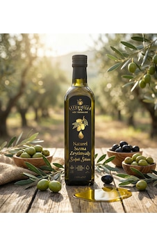 Naturel Sızma Zeytinyağı 1 Lt Soğuk Sıkım Filtresiz Cam Şişe