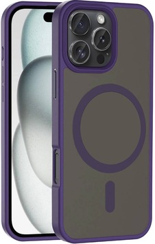 Apple Uyumlu iPhone 16 Pro Kılıf M-safe Şarj Özellikli Mat Arka Yüzey Zore Sio Kapak Apple Uyumlu iPhone 16 Pro Kılıf M-safe Şarj Özellikli Mat Arka Yüzey Zore Sio Kapak