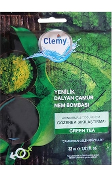 Clemy Dalyan Çamur Green Tea Nem Bombası Maskesi 32Ml