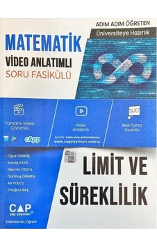 Matematik Limit ve Süreklilik Konu Anlatımlı Soru Bankası - Çap Yayınları Matematik Limit ve Süreklilik Konu Anlatımlı Soru Bankası - Çap Yayınları