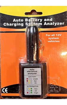 Oto Akü Ve Şarj Sistemi Test Cihazı, 12v Araçlar İçin Akü Alternatör Analizörü, Çakmak Soketli Elektrik Test Aleti Oto Akü Ve Şarj Sistemi Test Cihazı, 12v Araçlar İçin Akü Alternatör Analizörü, Çakmak Soketli Elektrik Test Aleti