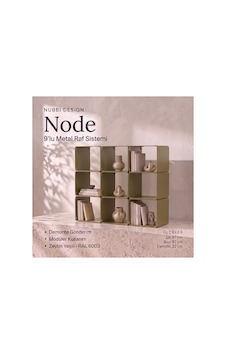 Node 9 Lu Modüler Metal Kitaplık 9 Bölmeli Küp Tasarım Dekoratif Raf Sistemi Yeşil - 940105938 Yeşil Node 9 Lu Modüler Metal Kitaplık 9 Bölmeli Küp Tasarım Dekoratif Raf Sistemi Yeşil - 940105938 Yeşil