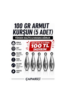 100 Gr Armut Dip Kurşunu 5 Adet Nazar Için Kurşun Kolay Eriyen Kurşun
