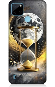 Realme C21y Uyumlu Ay Ve Kum Saati Desenli Silikon Kılıf Realme C21y Uyumlu Ay Ve Kum Saati Desenli Silikon Kılıf