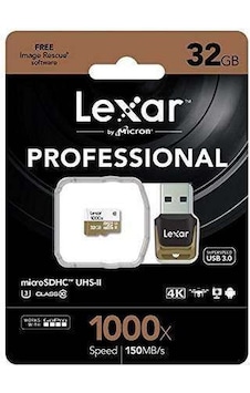 Lexar 32Gb 150Mb/S 1000X Sdxc Usb 3.0 Micro Hafıza Kartı Lexar 32Gb 150Mb/S 1000X Sdxc Usb 3.0 Micro Hafıza Kartı