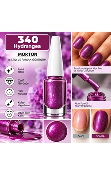 Nail Enamel Oje-340 Metalik Mor - 9007129164065 Nail Enamel Oje-340 Metalik Mor - 9007129164065