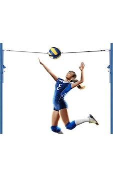 Voleybol Smaç Antrenmanı Aparatı - Dayanıklı Ve Portatif Açık Mavi