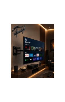 32 55 İnç Televizyon Askı Aparatı Duvara Monte Hareketli Tv Tutucu - Karbul3468-1538 Renkli