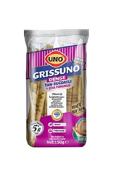 5 Adet Uno Grissuno Denge Tam Buğdaylı Ve Çiya Tohumlu 150 G 5 Adet Uno Grissuno Denge Tam Buğdaylı Ve Çiya Tohumlu 150 G