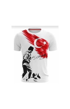Çlm Store Unisex 23 Nisan 29 Ekim 19 Mayıs Gösteri Kostüm Atatürk Baskılı Ve Türk Bayraklı Ayyıldızlı Tişört Beyaz Beyaz Çlm Store Unisex 23 Nisan 29 Ekim 19 Mayıs Gösteri Kostüm Atatürk Baskılı Ve Türk Bayraklı Ayyıldızlı Tişört Beyaz Beyaz