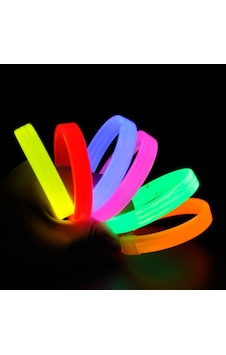 Glow Partisi Fosforlu Ekstra Kalın Bileklik 6 Renk 6 Lı Set N712 Standart