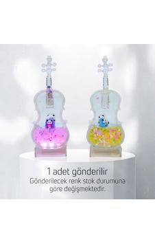 Bakgelal Işıklı Keman Dekoratif Obje Pilli Sıvı İçerisinde Hareketli Figürlü Masaüstü Süs - 9064829219297 Bakgelal Işıklı Keman Dekoratif Obje Pilli Sıvı İçerisinde Hareketli Figürlü Masaüstü Süs - 9064829219297