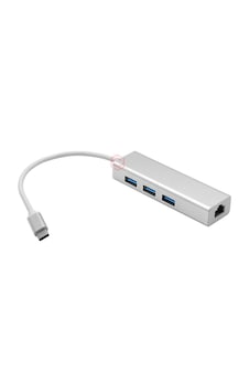 Frisby FA-7650TC USB 3.0 Type C to RJ45 10/100 3 Port USB 3.0 Bey