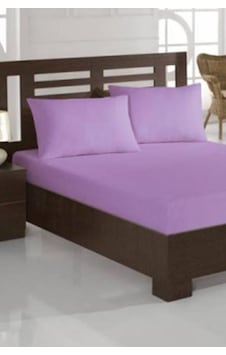 Penye Tek Kişilik 120x200 Cm Lastikli Çarşaf Lila Lila Penye Tek Kişilik 120x200 Cm Lastikli Çarşaf Lila Lila