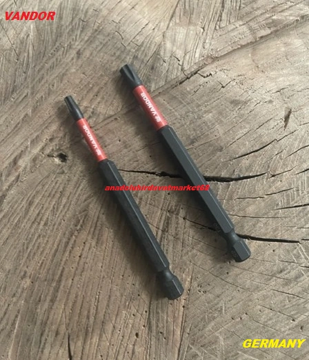 Vandor İmpact Tork Vida Sıkma Ucu T20 T30 90mm Bits Uç Cobalt Çelik Germany Matkap Ucu Vandor İmpact Tork Vida Sıkma Ucu T20 T30 90mm Bits Uç Cobalt Çelik Germany Matkap Ucu