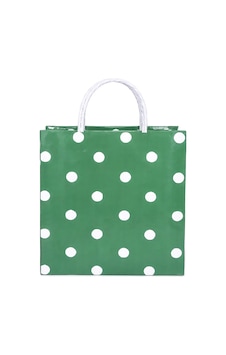 Kraft Çanta 31x12x41 Yeşil Puantiyeli 25 Adetli Kraft Çanta 31x12x41 Yeşil Puantiyeli 25 Adetli