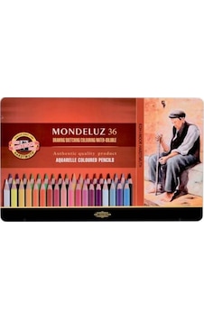 Koh-i Noor 36'lı Mondeluz Metal Kutu Aquarell Boya Kalem Seti 372 Koh-i Noor 36'lı Mondeluz Metal Kutu Aquarell Boya Kalem Seti 372