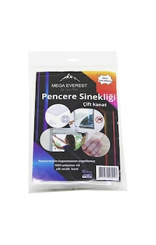Çift Kanat Tül Pencere Sineklik 100x150cm - 5mt Bant Standart Çift Kanat Tül Pencere Sineklik 100x150cm - 5mt Bant Standart